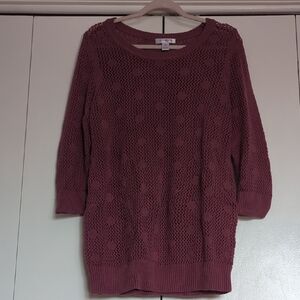 Motherhood Maternity Mauve Crew Neck Sweater